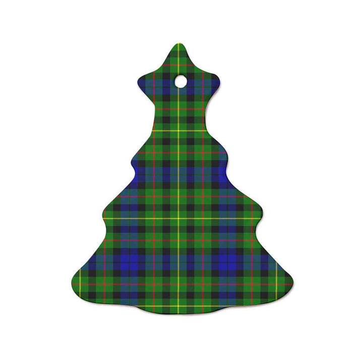 Scottish Rollo Modern Clan Tartan Ceramic Ornament  Tree Shape Tartan Plaid