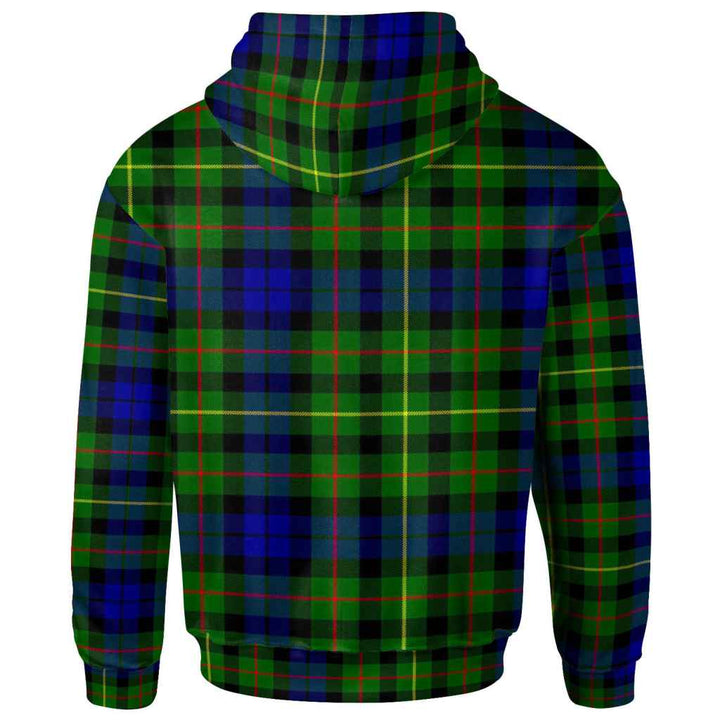 Scottish Rollo Modern Clan Tartan Hoodie Back Side Tartan Plaid
