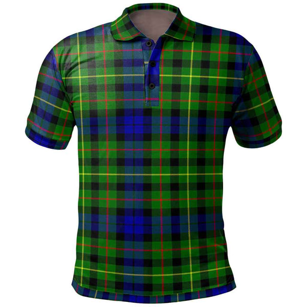 Scottish Rollo Modern Clan Tartan Polo Shirt Front Side Tartan Plaid