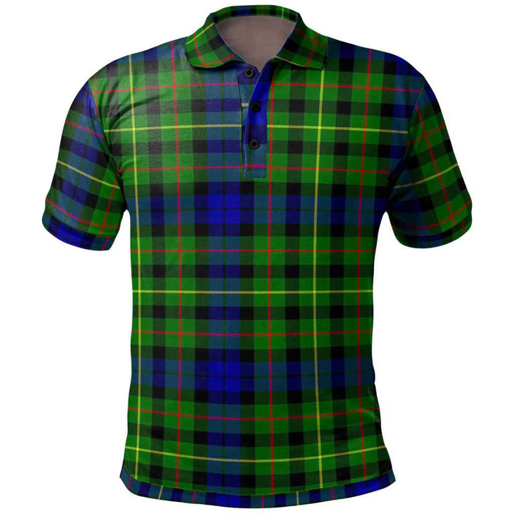 Scottish Rollo Modern Clan Tartan Polo Shirt Front Side Tartan Plaid