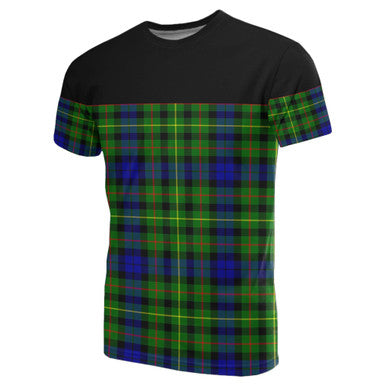 Scottish Rollo Modern Clan Tartan T-Shirt Horizontal Style Front Side Tartan Plaid