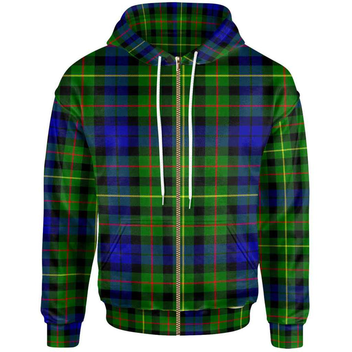 Scottish Rollo Modern Clan Tartan Hoodie Zip Tartan Plaid
