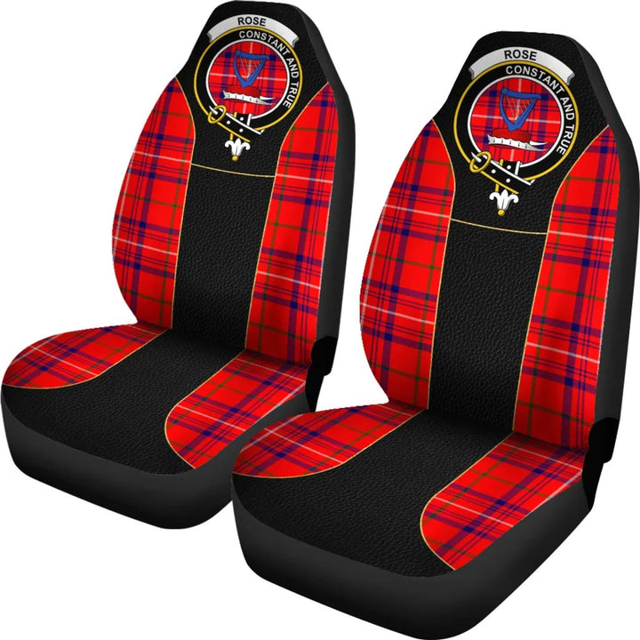 Scottish Rose Clan Crest Tartan Car Seat Covers - Special Style 2