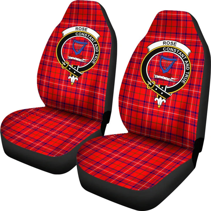 Scottish Rose Clan Crest Tartan Car Seat Covers 1