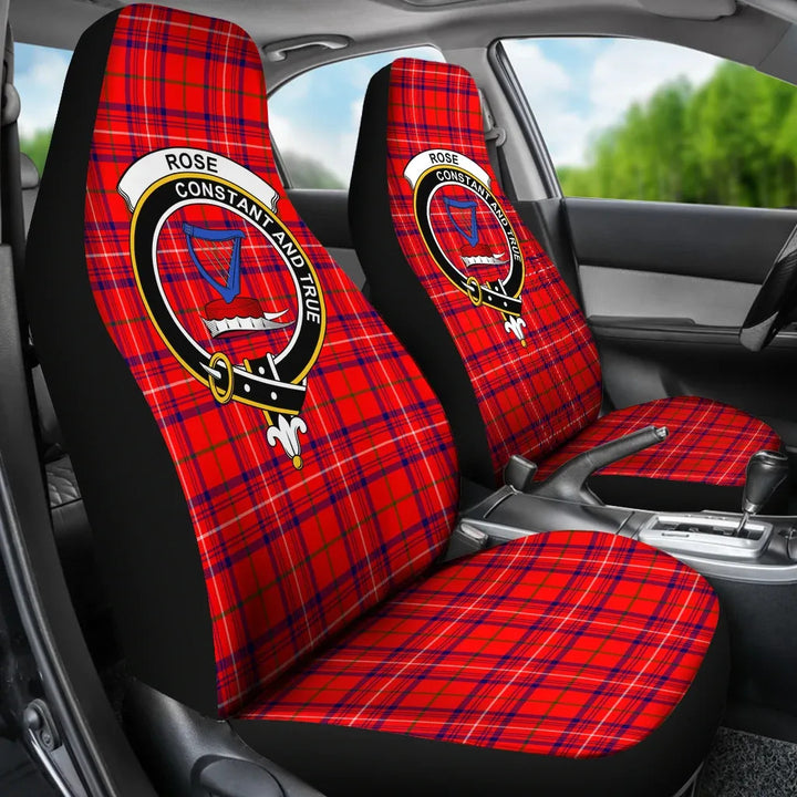 Scottish Rose Clan Crest Tartan Car Seat Covers 3