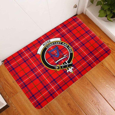Scottish Rose Clan Crest Tartan Door Mat Tartan Plaid 3