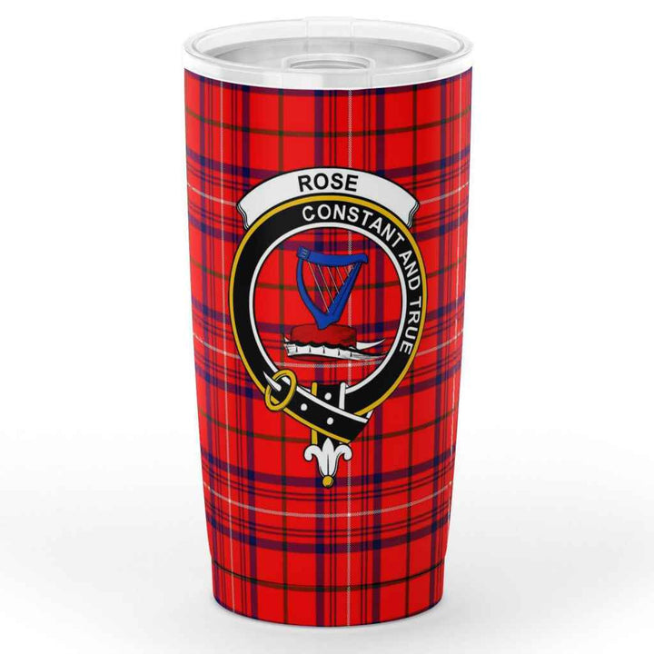Scottish Rose Clan Crest Tartan Insulated Tumbler Tartan Plaid 1