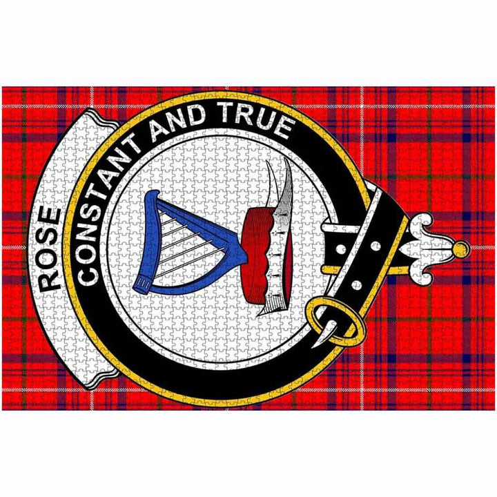 Scottish Rose Clan Crest Tartan Jigsaw Puzzle 2