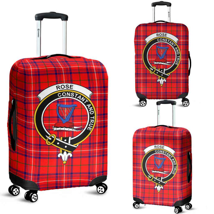 Scottish Rose Clan Crest Tartan Luggage Cover Tartan Plaid 1