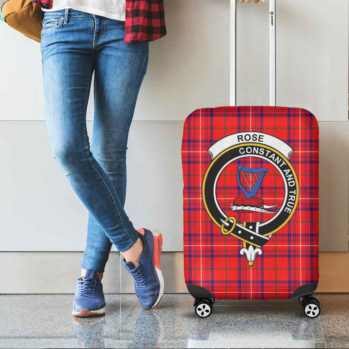 Scottish Rose Clan Crest Tartan Luggage Cover Tartan Plaid 2