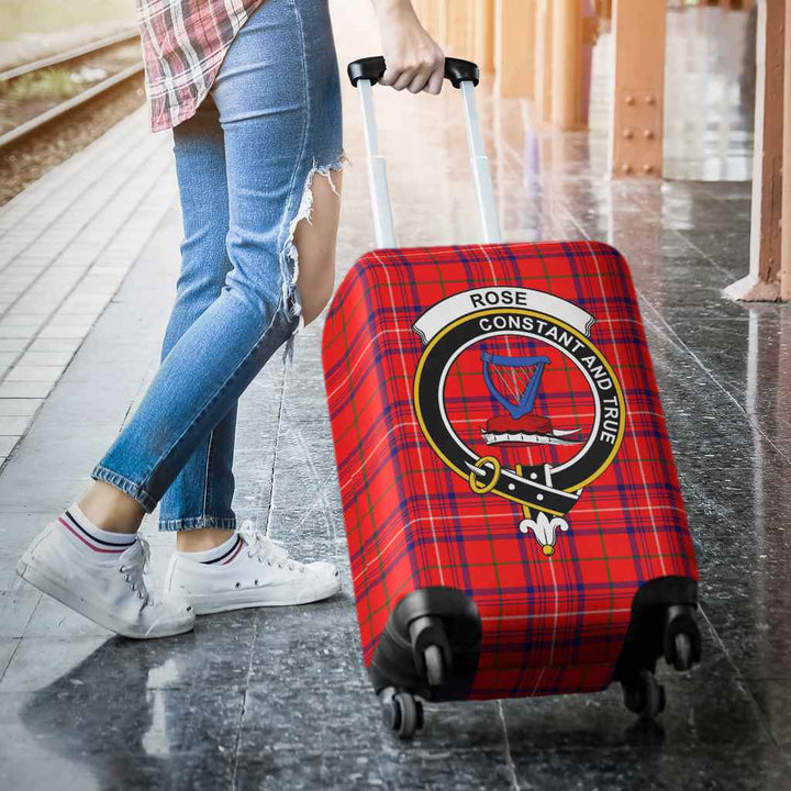 Scottish Rose Clan Crest Tartan Luggage Cover Tartan Plaid 3