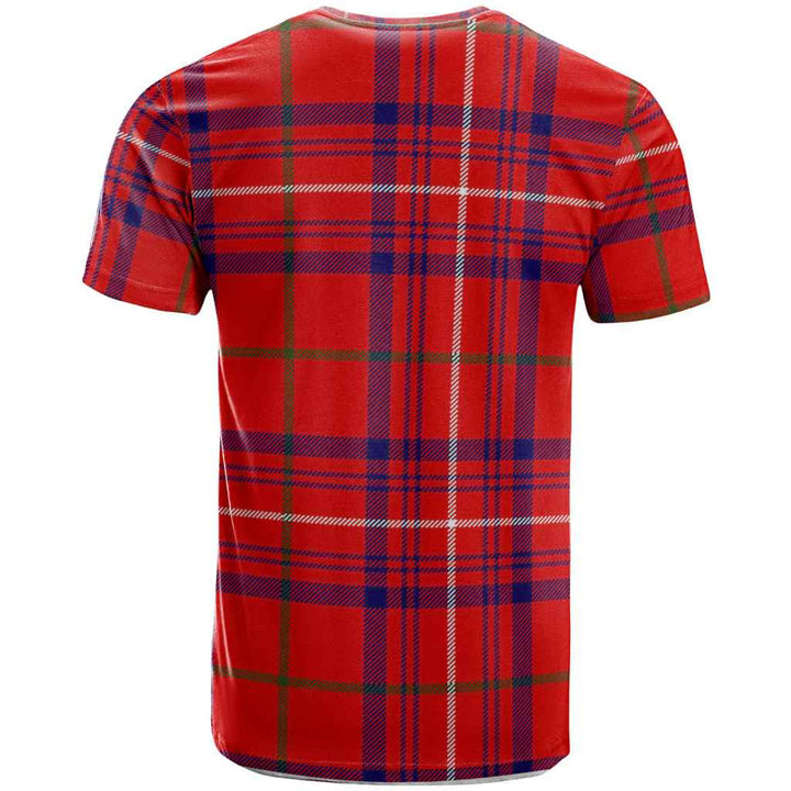 Scottish Rose Clan Crest Tartan T-Shirt Back Side Tartan Plaid