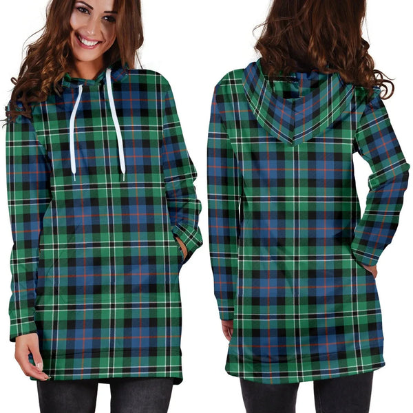 Scottish Rose Hunting Ancient Clan Tartan Hoodie Dress