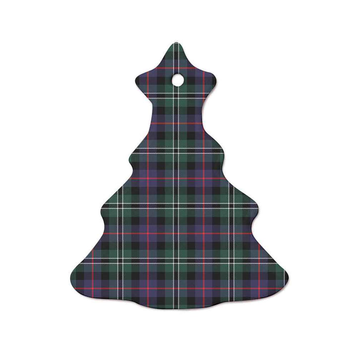 Scottish Rose Hunting Modern Clan Tartan Ceramic Ornament  Tree Shape Tartan Plaid