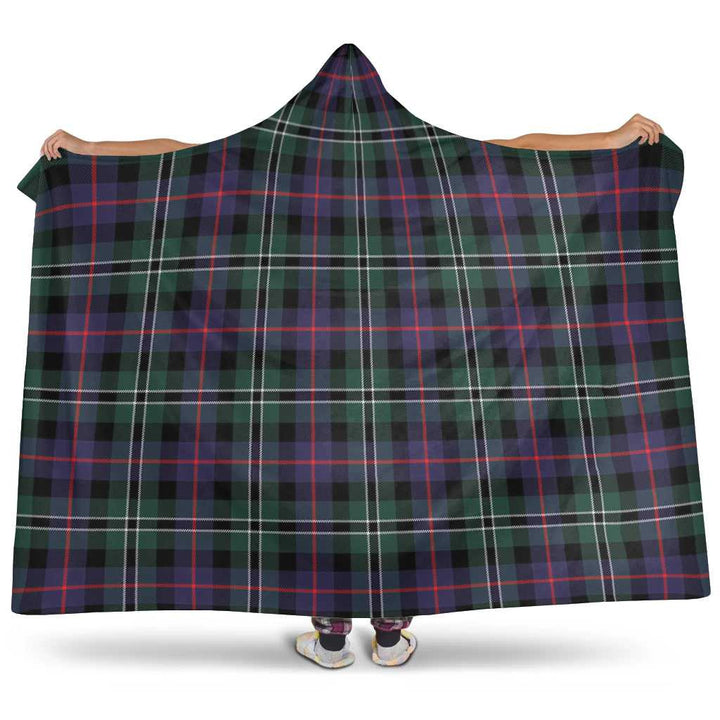 Scottish Rose Hunting Modern Clan Tartan Hooded Blanket Tartan Plaid 1