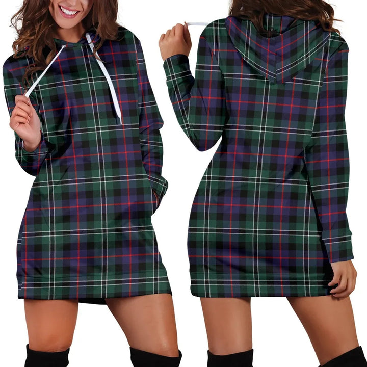 Scottish Rose Hunting Modern Clan Tartan Hoodie Dress