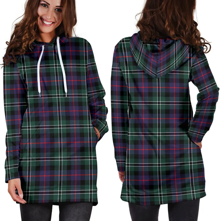 Scottish Rose Hunting Modern Clan Tartan Hoodie Dress