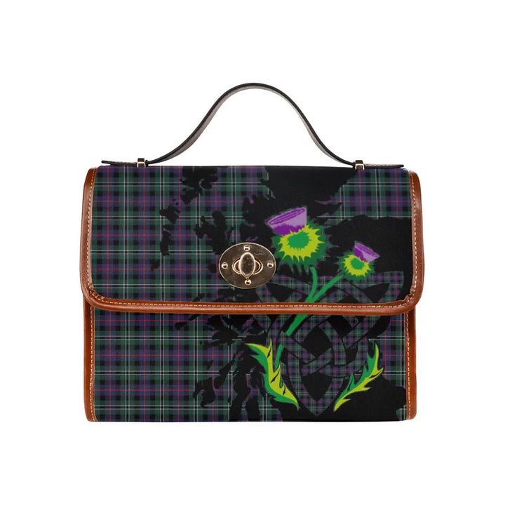 Scottish Rose Hunting Modern Clan Tartan Waterproof Canvas Bag With Thistle Tartan Plaid 2