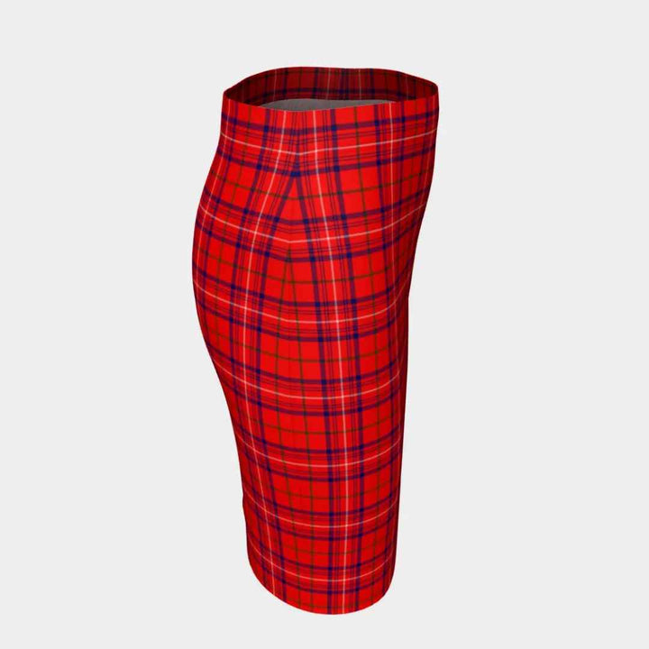 Scottish Rose Modern Clan Tartan Fitted Skirt Tartan Plaid 3