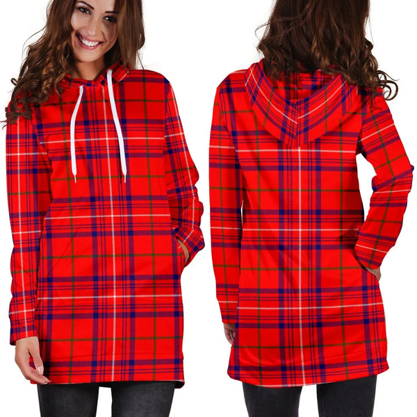 Scottish Rose Modern Clan Tartan Hoodie Dress