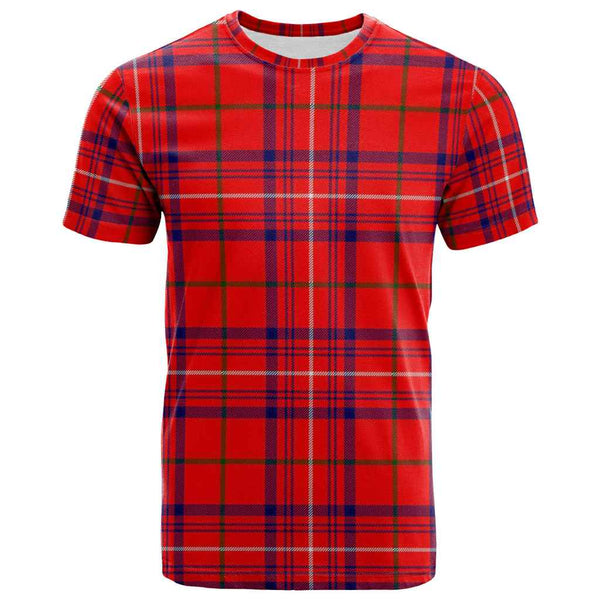 Scottish Rose Modern Clan Tartan T-Shirt Front Side Tartan Plaid