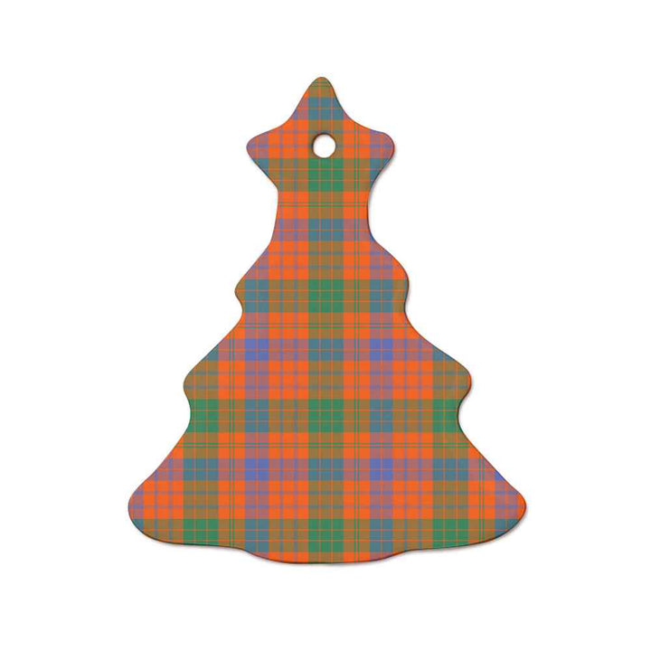Scottish Ross Ancient Clan Tartan Ceramic Ornament  Tree Shape Tartan Plaid