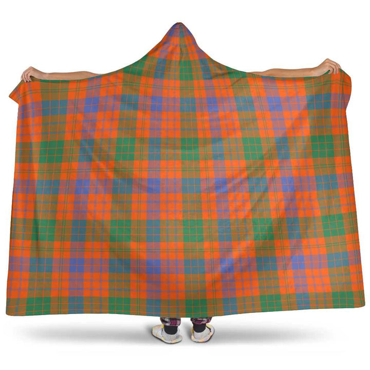 Scottish Ross Ancient Clan Tartan Hooded Blanket Tartan Plaid 1