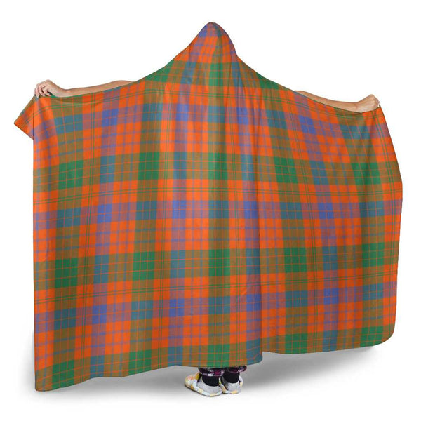 Scottish Ross Ancient Clan Tartan Hooded Blanket Tartan Plaid 2