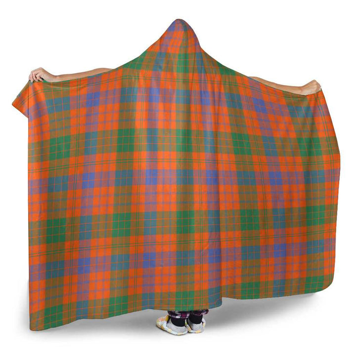 Scottish Ross Ancient Clan Tartan Hooded Blanket Tartan Plaid 2