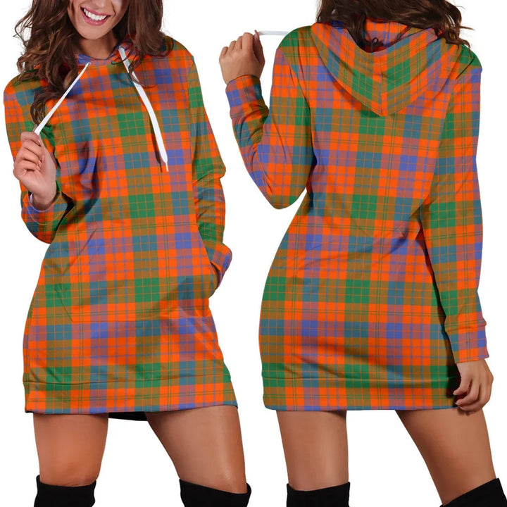 Scottish Ross Ancient Clan Tartan Hoodie Dress