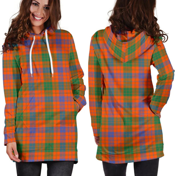 Scottish Ross Ancient Clan Tartan Hoodie Dress