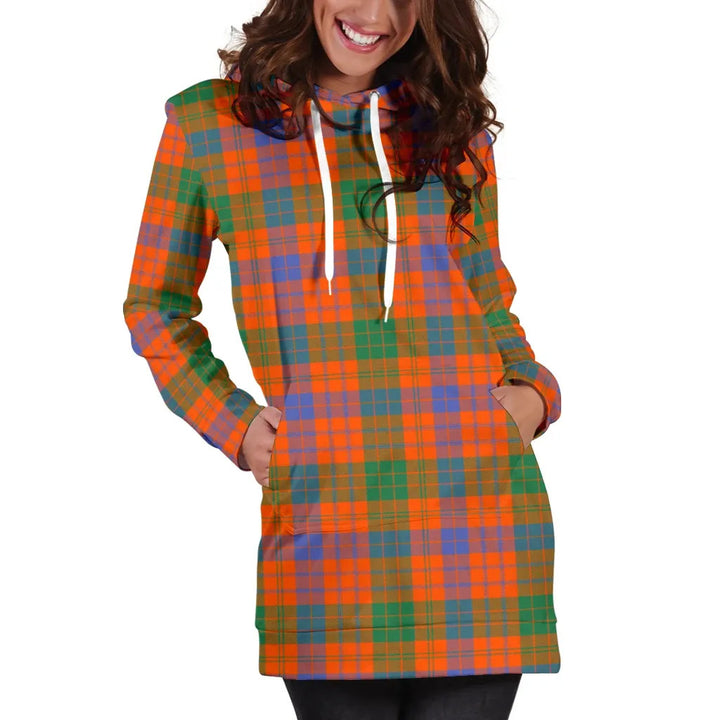 Scottish Ross Ancient Clan Tartan Hoodie Dress