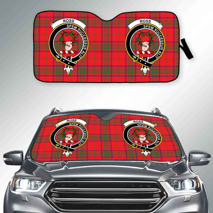 Scottish Ross Clan Crest Tartan Car Windshield Sun Shade Tartan Plaid 2