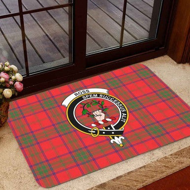 Scottish Ross Clan Crest Tartan Door Mat Tartan Plaid 1