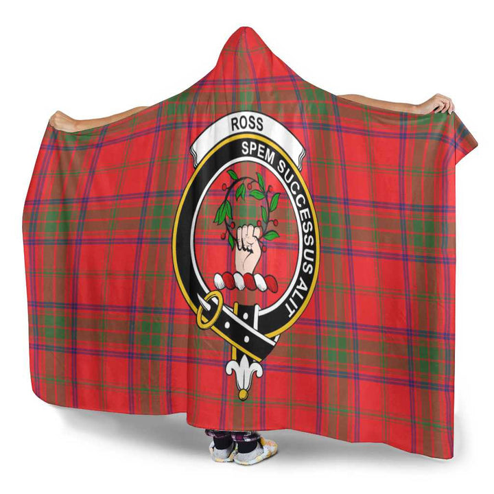 Scottish Ross Clan Crest Tartan Hooded Blanket Tartan Plaid 3