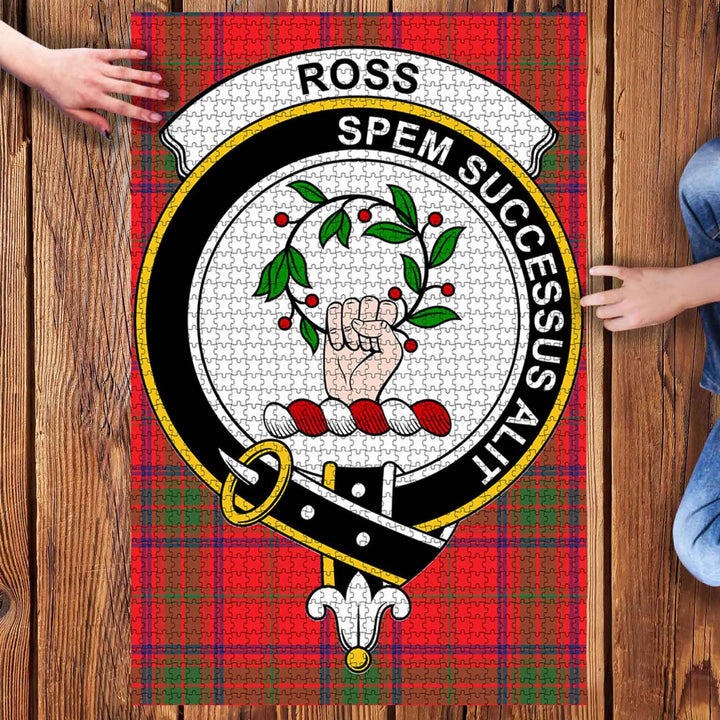Scottish Ross Clan Crest Tartan Jigsaw Puzzle 3