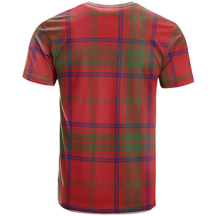 Scottish Ross Clan Crest Tartan T-Shirt Back Side Tartan Plaid