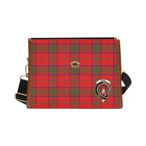 Scottish Ross Clan Crest Tartan Waterproof Canvas Bag Tartan Plaid 2