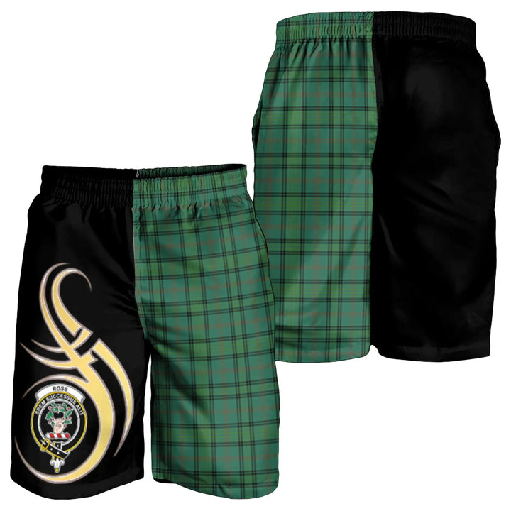 Scottish Ross Hunting Ancient Clan Crest Tartan Believe in Me Men's Shorts