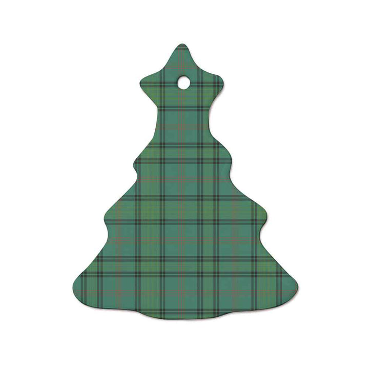Scottish Ross Hunting Ancient Clan Tartan Ceramic Ornament  Tree Shape Tartan Plaid