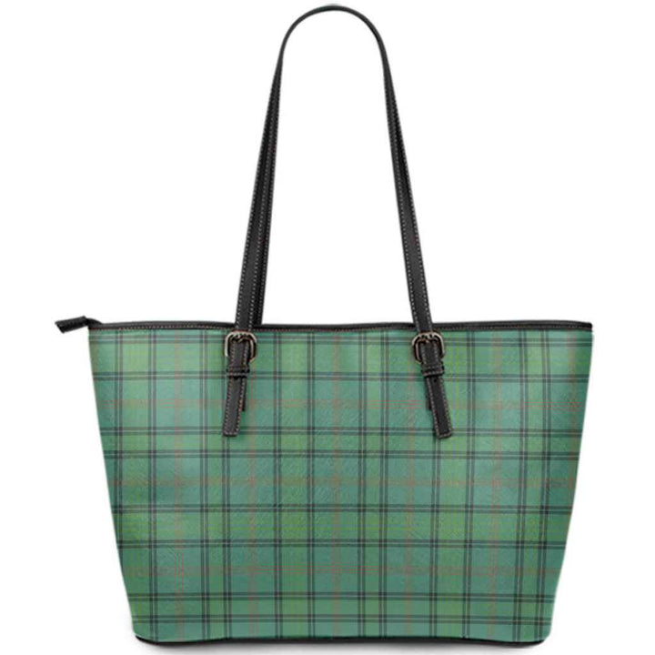 Scottish Ross Hunting Ancient Clan Tartan Leather Tote Tartan Plaid