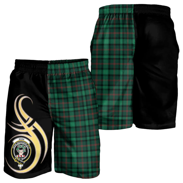Scottish Ross Hunting Modern Clan Crest Tartan Believe in Me Men's Shorts