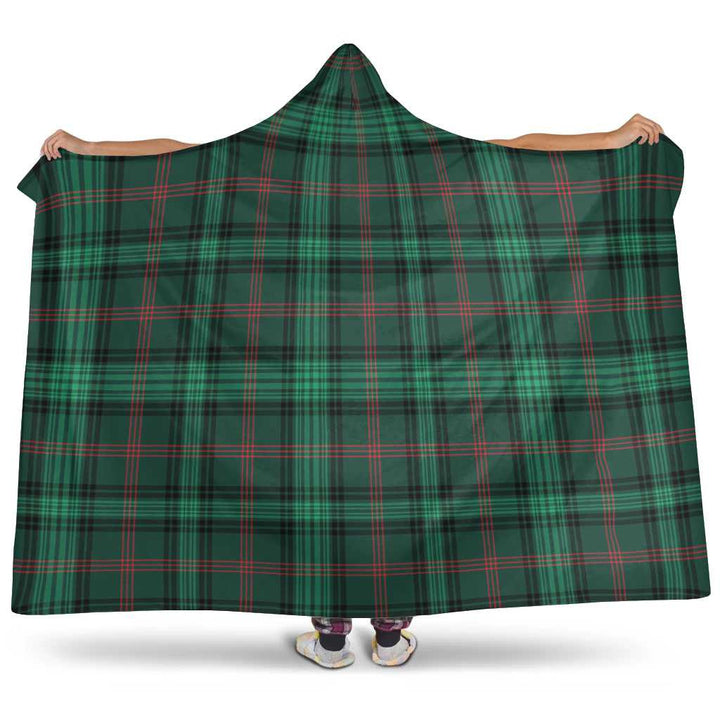 Scottish Ross Hunting Modern Clan Tartan Hooded Blanket Tartan Plaid 1