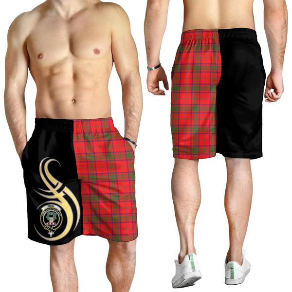 Scottish Ross Modern Clan Crest Tartan Believe in Me Men's Shorts