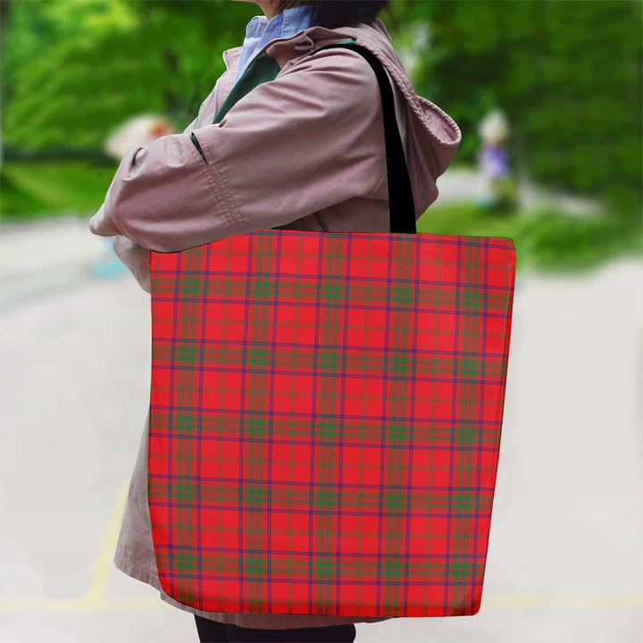 Scottish Ross Modern Clan Tartan Canvas Bag With Shoulder Strap Tartan Plaid 2