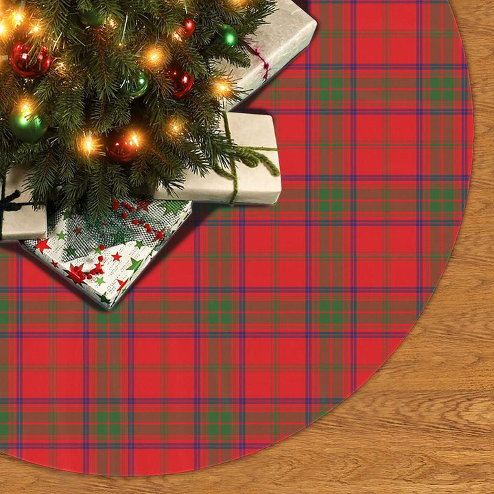 Scottish Ross Modern Clan Tartan Christmas Tree Skirt No Tassels 2 Tartan Plaid