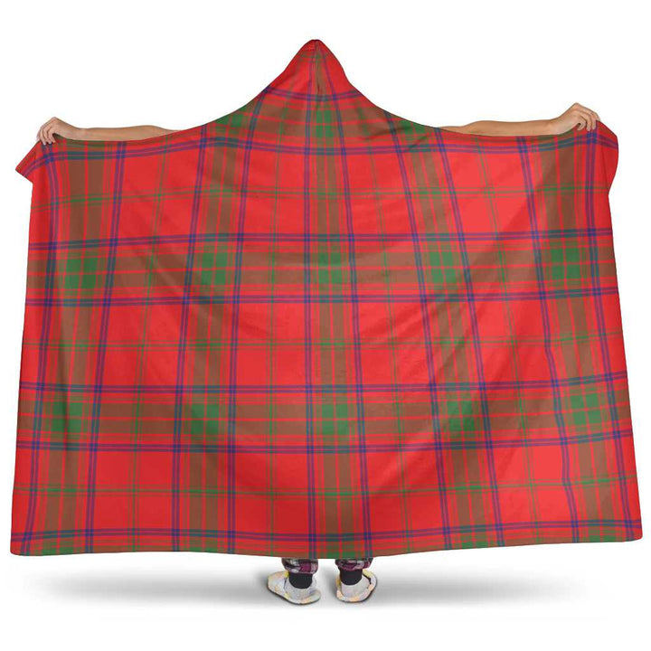 Scottish Ross Modern Clan Tartan Hooded Blanket Tartan Plaid 1