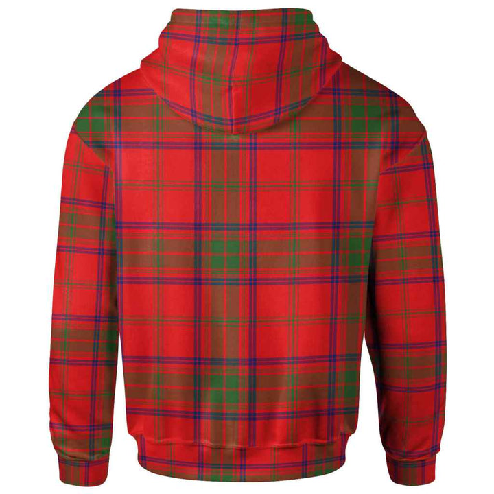 Scottish Ross Modern Clan Tartan Hoodie Back Side Tartan Plaid