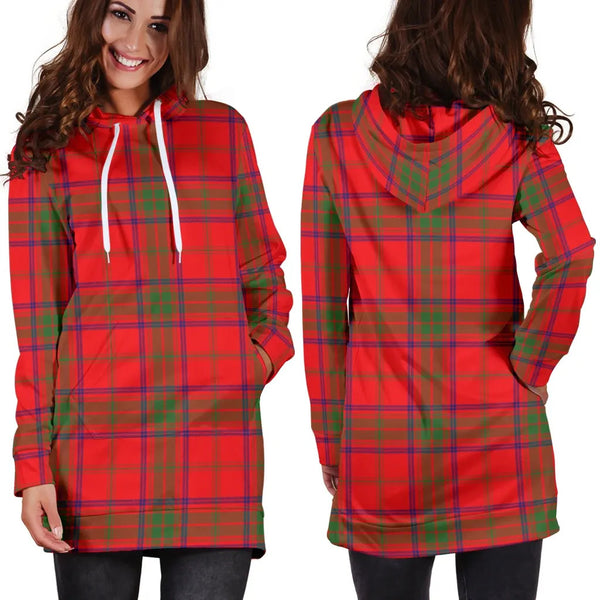 Scottish Ross Modern Clan Tartan Hoodie Dress