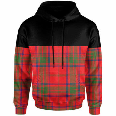Scottish Ross Modern Clan Tartan Hoodie - Horizontal Style Front Side Tartan Plaid